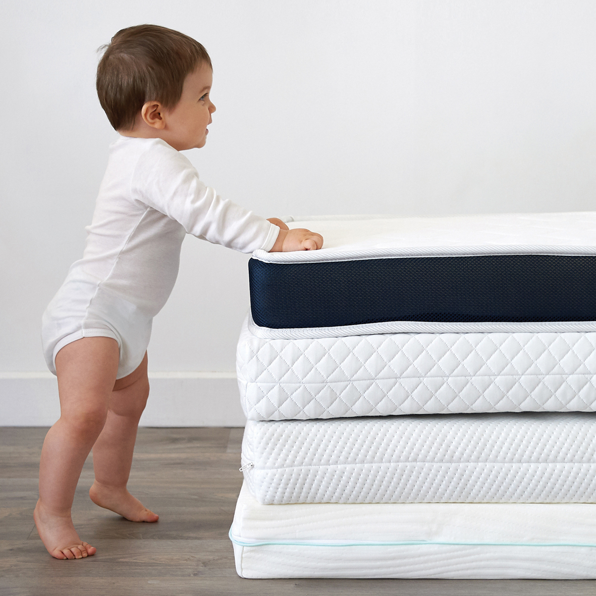 Candide - Matelas bébé pliant 2 parties 60x120cm Fibres déhoussable